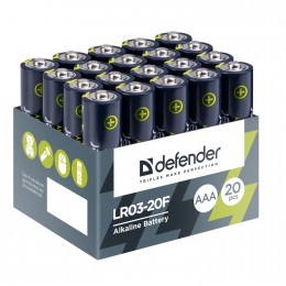 Батарейка AAA Defender LR03-20Box Alkaline, 1.5B, (20/100)