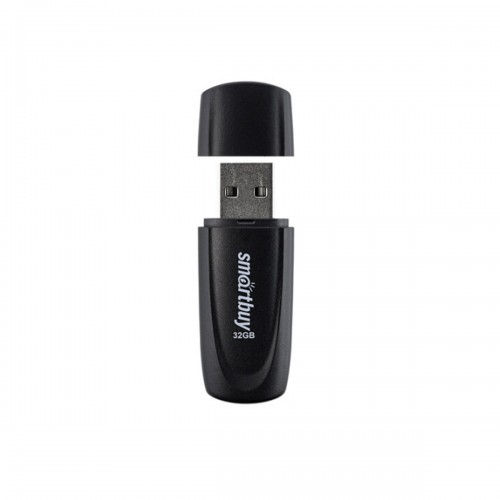 Флеш-накопитель 32Gb SmartBuy Scout, USB 2.0, пластик, чёрный