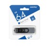 Флеш-накопитель 64Gb SmartBuy Twist Dual, пластик, металл, Type-C + Type-A, чёрный