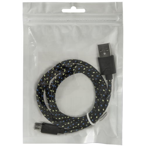 Кабель 1 USB - микро USB Defender USB08-03T, 1.0м, 2.1A, цвет: чёрный