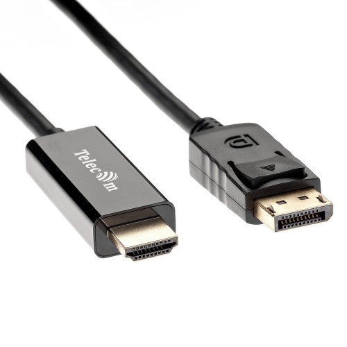 Кабель DisplayPort(m) - HDMI(m) TELECOM TA494, 1.8м, цвет: чёрный