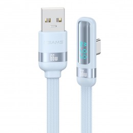 Кабель USB - Type-C Usams US-SJ651, 1.2м, 6.0A, цвет: синий