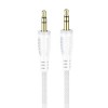 Кабель AUX, Jack 3,5mm(m) - Jack 3,5mm(m) Borofone BL14, 1.0м, цвет: белый