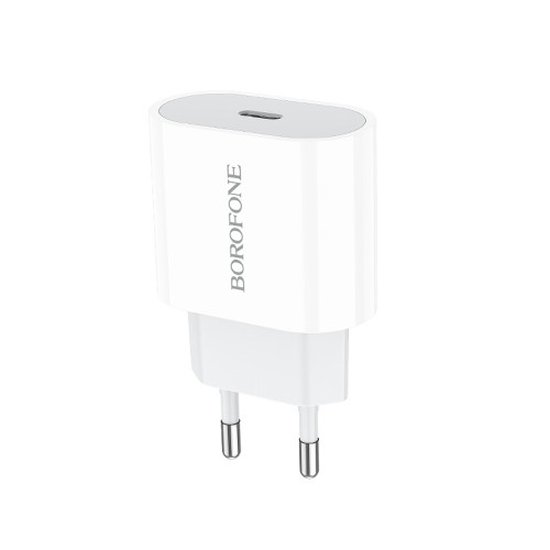 Блок питания Borofone BA61A 1 Type-C, 2100mA, белый
