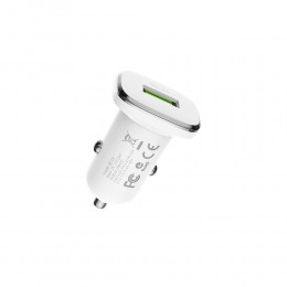 Блок питания автомобильный 1 USB Borofone BZ12A, Lasting, 3000mA, QC3.0, FCP, AFC, цвет: белый
