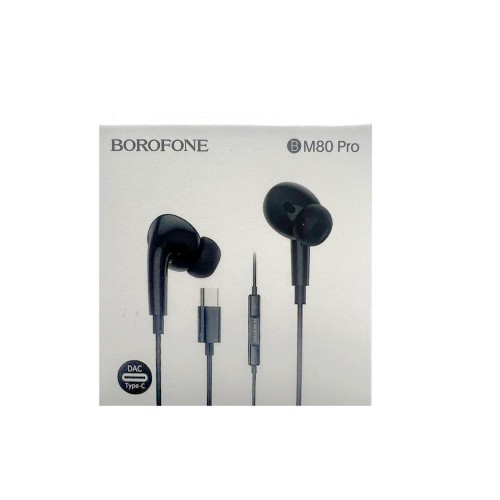 Наушники Borofone BM80 Pro Type-C, чёрные, 1.2 м
