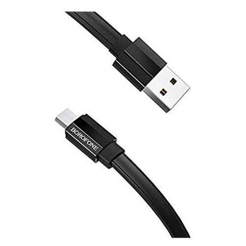 Кабель USB - Type-C Borofone BU8 Glory, 1.2м, 3.0A, цвет: чёрный