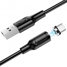 Кабель USB - Type-C Borofone BX41, 1.0м, 3.0A, цвет: чёрный