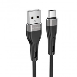 Кабель USB - Type-C Borofone BX46 Rush, 1.0м, 3,0А, цвет: чёрный