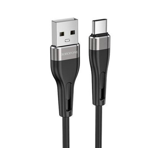 Кабель USB - Type-C Borofone BX46 Rush, 1.0м, 3,0А, цвет: чёрный