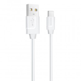 Кабель USB - Type-C Borofone BX55 HARMONY, 1.0м, 2.4A, цвет: белый
