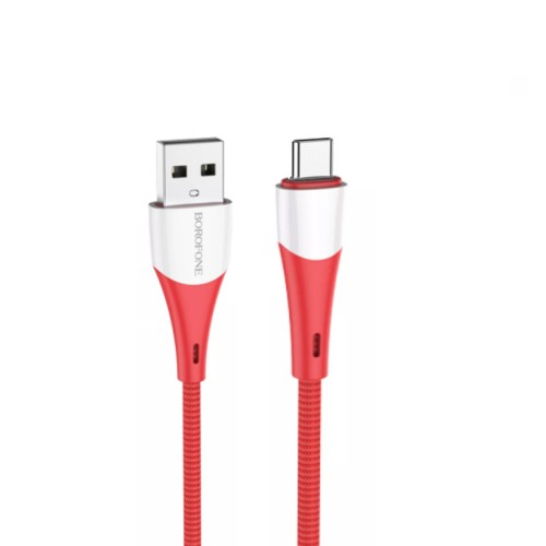 Кабель USB - Type-C Borofone BX60 Superior, 1.0м, 3,0А, цвет: красный