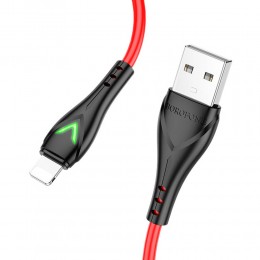 Кабель USB - 8 pin Borofone BX65 Bright, 1.0м, 2.0A, цвет: красный