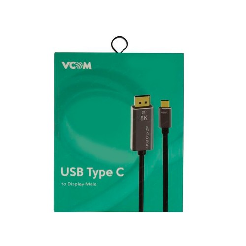 Кабель Type-C(m) - DisplayPort(m) VCOM CU480MC, 1.8м, 8K, 60Гц, цвет: чёрный