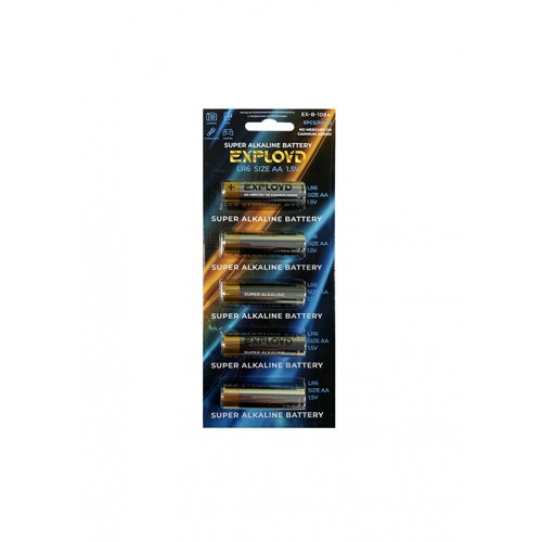 Батарейка AA Exployd LR6-5BL Super Alkaline, 1.5B, (5/50/500), (арт.EX-B-1084), 5шт