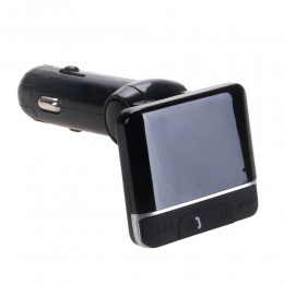 FM-трансмиттер без бренда, FM-H3 BT, Bluetooth, цвет: чёрный
