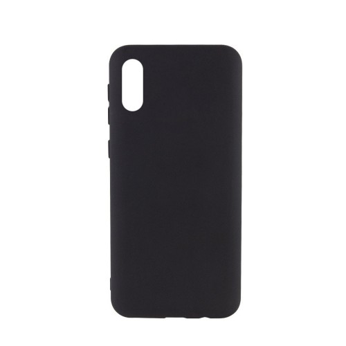 Чехол силиконовый без бренда для SAMSUNG Galaxy M01, Silicon Case Full, тонкий, непрозрачный, матовый, цвет: чёрный, без логотипа