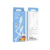 Кабель USB - микро USB Borofone BX94 Crystal Color, 1м, голубой
