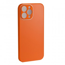 Чехол силиконовый HOCO для APPLE iPhone 13 Pro Max, Porcelain crystal series, цвет: оранжевый
