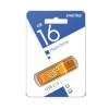 Флеш-накопитель 16Gb SmartBuy Glossy series, USB 2.0, пластик, оранжевый