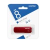 Флеш-накопитель 8Gb SmartBuy Clue, USB 2.0, пластик, красный, тёмный