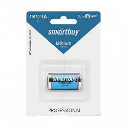 Батарейка SmartBuy CR123-1BL Professional Electronics (Lithium), (1/12/144), (арт.SBBL-123A-1B)