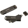 Флеш-накопитель 64Gb SanDisk Luxe iXpand, Type-C, 8-pin, пластик, металл, чёрный