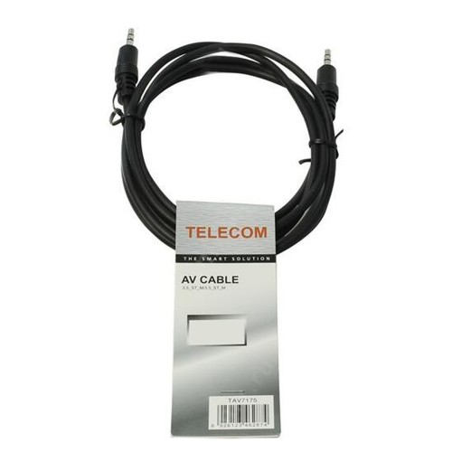 Кабель Jack 3,5mm(m) - Jack 3,5mm(m) TELECOM TAV7175, 2.0м, цвет: чёрный