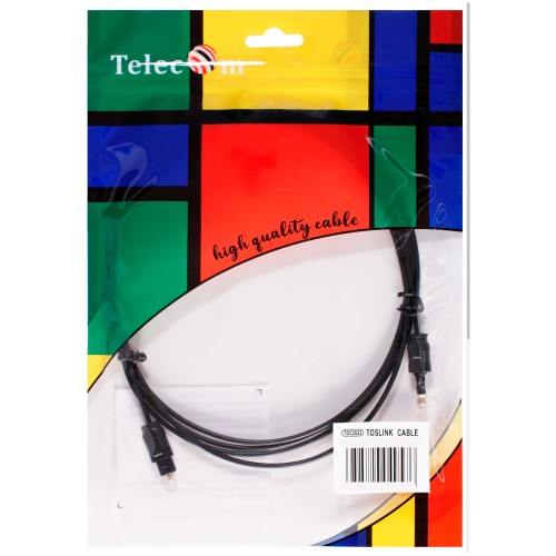 Кабель Toslink(m) - mini Toslink(m) TELECOM TOC2023, 1.0м, цвет: чёрный