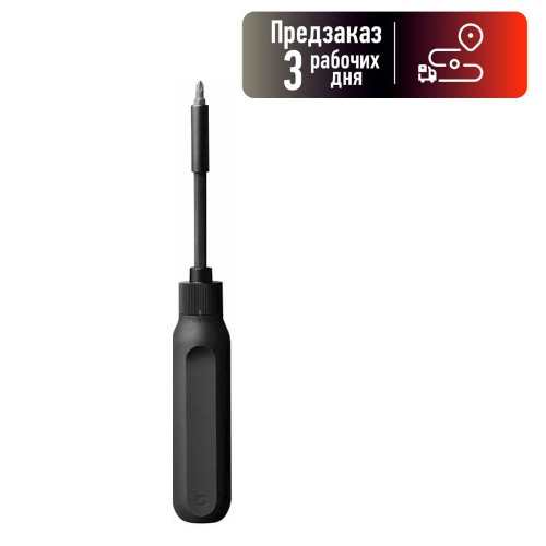 Отвёртка XIAOMI, Mi Ratchet Screwdriver BHR4779GL, 16 типов резьбы, цвет: чёрный, набор из 8 штук