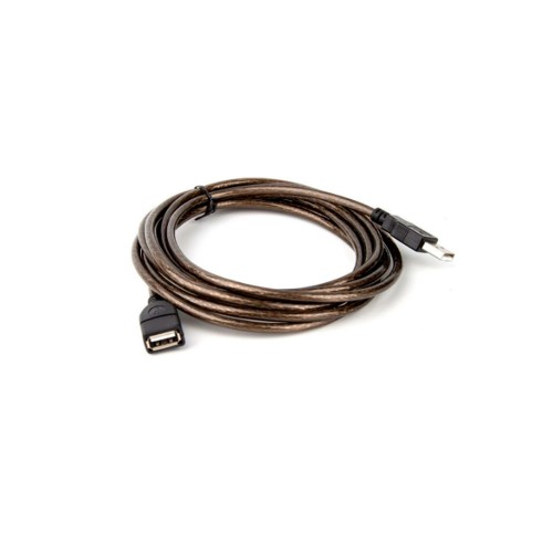 Кабель USB 2.0(m) - USB A(f) TELECOM VUS6956T, 3.0м, цвет: серый, тёмный