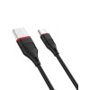 Кабель USB Type-C Borofone BX17 Enjoy, 1м, 3A, чёрный