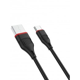 Кабель USB - Type-C Borofone BX17 Enjoy, 1.0м, 3.0A, цвет: чёрный
