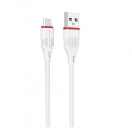 Кабель USB - микро USB Borofone BX17 Enjoy, 1.0м, 2.4A, цвет: белый
