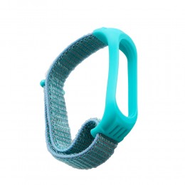 Ремешок для фитнес-браслета XIAOMI Mi Band 3/ Mi Band 4 без бренда, Nylon, №7, ткань, цвет: бирюзовый
