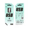 Переходник 8 pin(m) - микро USB(f) Borofone BV5, серебряный
