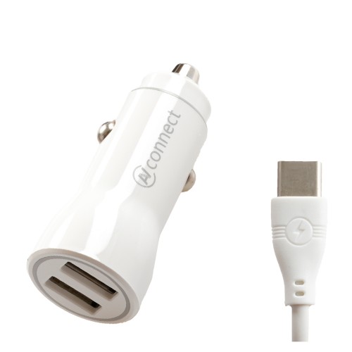 Блок питания автомобильный 2 USB AVconnect CX-23, 3100mA, чёрный
