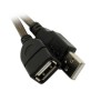 Кабель USB 2.0(m) - USB A(f) TELECOM VUS6956T, 5.0м, цвет: чёрный