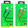 Кабель USB - микро USB Borofone BU33, 1.2м, 2.4A, чёрный
