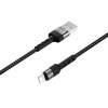 Кабель USB 8 pin Borofone BX34 Advantage 1.0м 2.4A, черный