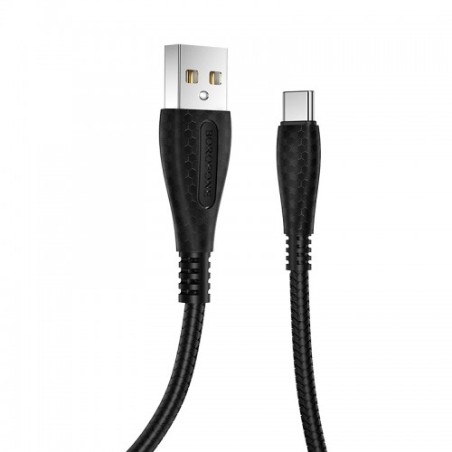 Кабель USB - Type-C Borofone BX38 Cool, 1.0м, 3,0А, цвет: чёрный