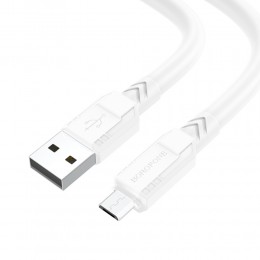 Кабель USB - микро USB Borofone BX81 Goodway, 1.0м, 2.4A, цвет: белый
