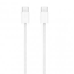 Кабель Type-C - Type-C APPLE  A2795, 1.0м, 5,0А, 60Вт, цвет: белый, плетёнка (MQKJ3ZE/A)