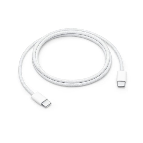 Кабель Type-C - Type-C APPLE  A2795, 1.0м, 5,0А, 60Вт, цвет: белый, плетёнка (MQKJ3ZE/A)