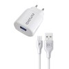 Блок питания сетевой 1 USB Exployd EX-Z-975, Classic, 2100mA, кабель микро USB, цвет: белый