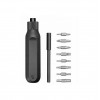 Отвёртка XIAOMI, Mi Ratchet Screwdriver BHR4779GL, 16 типов резьбы, цвет: чёрный, набор из 8 штук