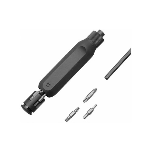 Отвёртка XIAOMI, Mi Ratchet Screwdriver BHR4779GL, 16 типов резьбы, цвет: чёрный, набор из 8 штук