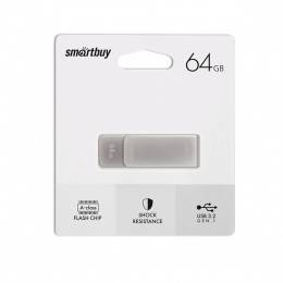 Флеш-накопитель 64Gb SmartBuy M1, USB 3.0, серый