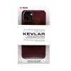 Накладка задняя K-Doo для APPLE iPhone 13, Kevlar, под карбон, цвет: красный