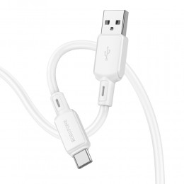 Кабель USB - Type-C Borofone BX94 Crystal Color, 1.0м, 3.0A, цвет: белый

